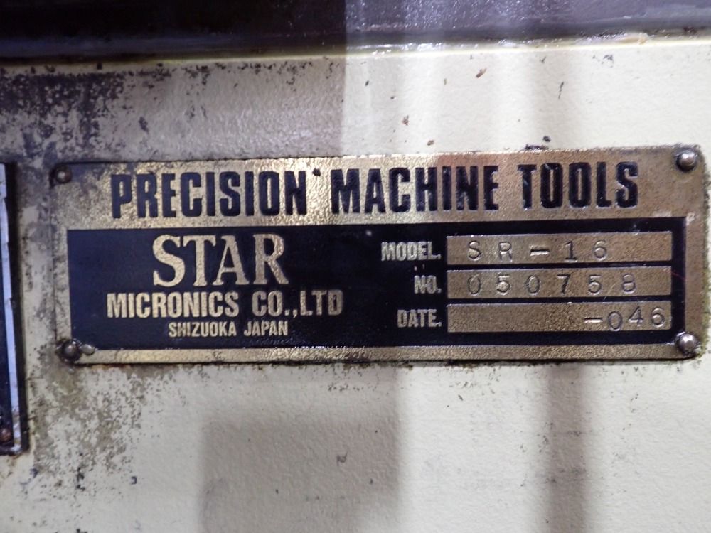 Star Micronics 16mm Cnc Swiss Screw Machine - Sr-16