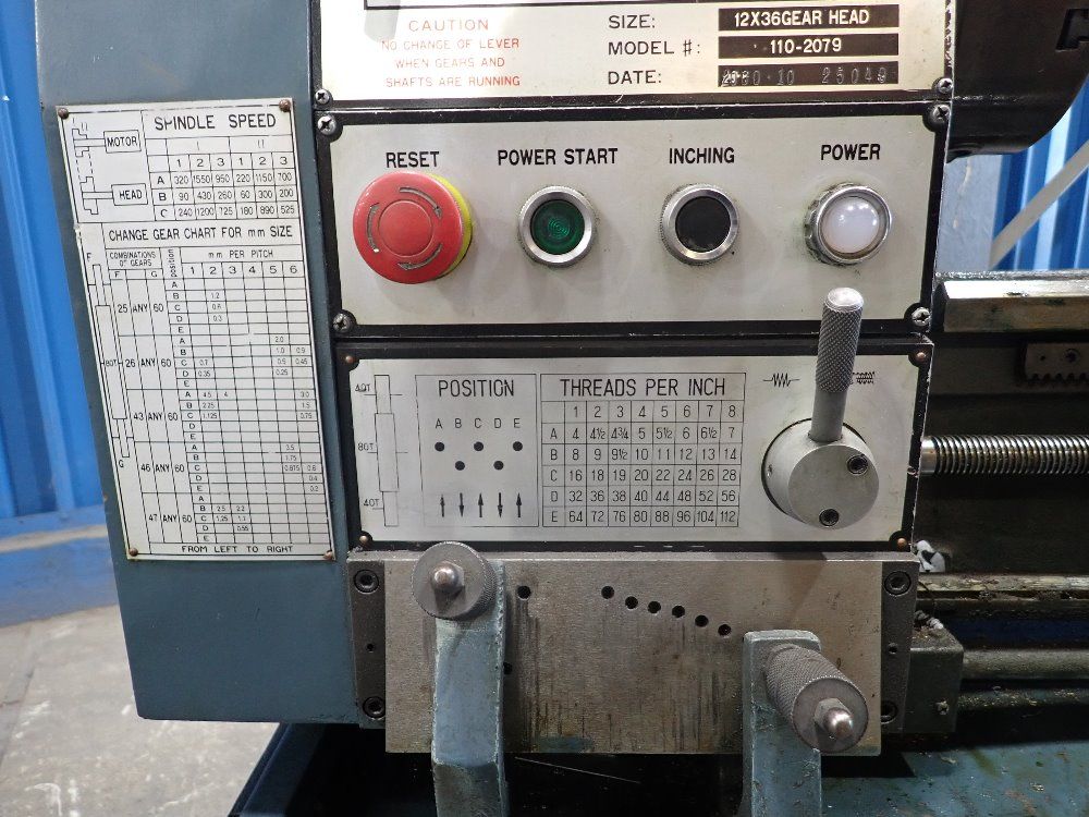 Enco 12x36 Lathe - 110-2079