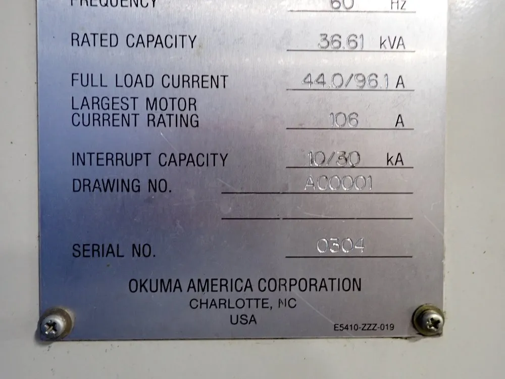 Okuma Cnc Lathe - L1420