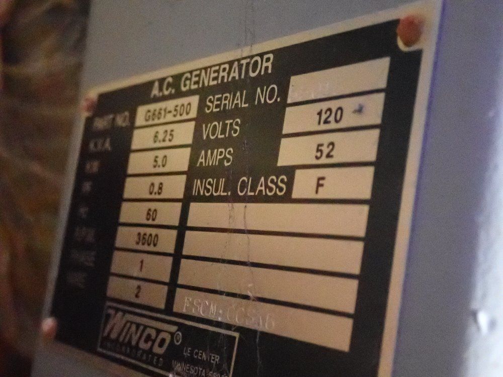 Winco 3 Kw/5.25 Kva Ac Generator - 5500