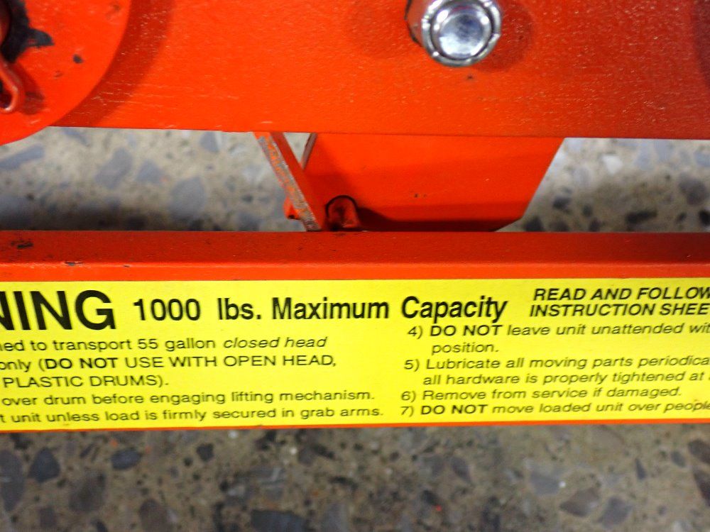 Wesco 1000 Lbs Max 55 Gallon Drum Transport