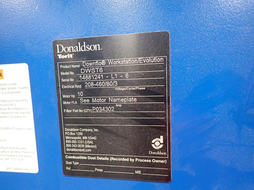 Torit 10 Hp Dust Collector - Dwst6