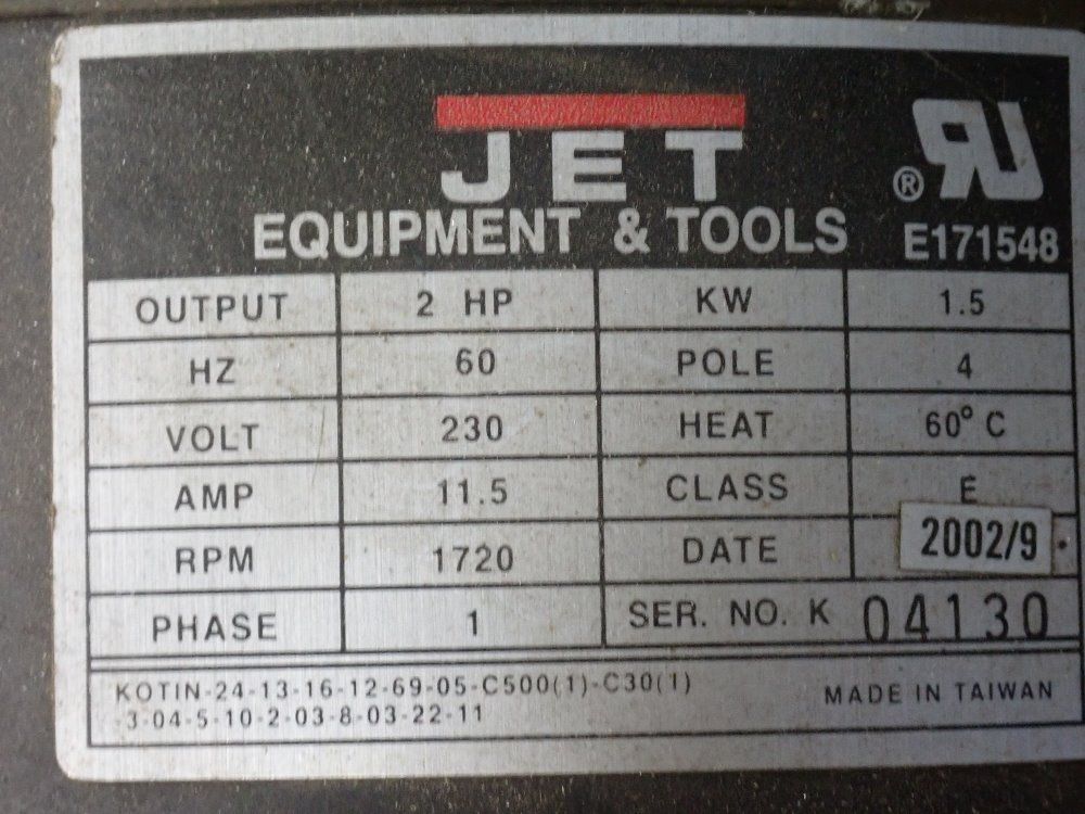 Jet Equipment & Tools 20" Woodworking Bandsaw - Jwbs-20