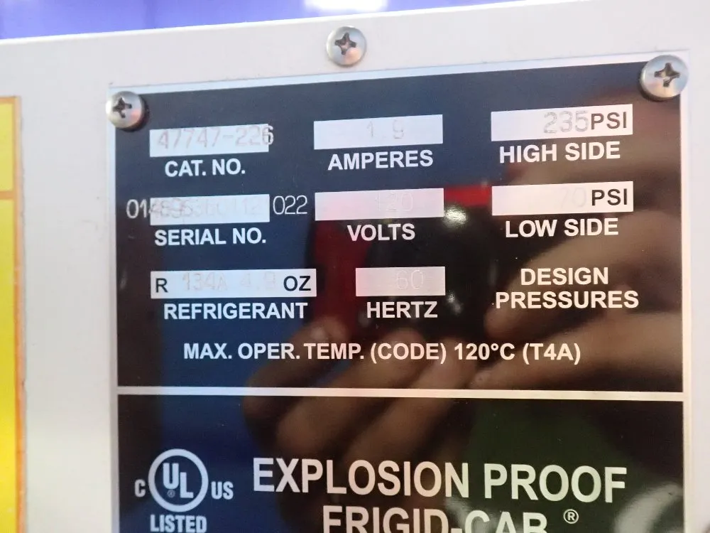 Explosion Proof Frigid-cab Refrigerator - 47747-226