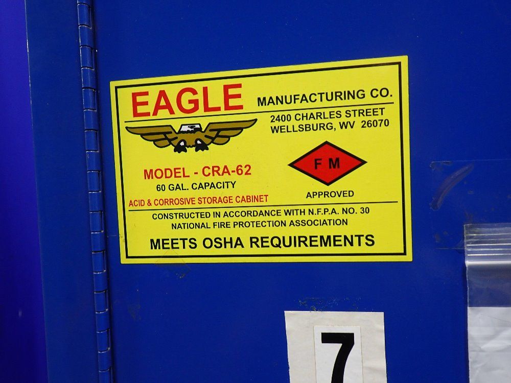 Eagle 60 Gallons Flammable Cabinet - Cra-62