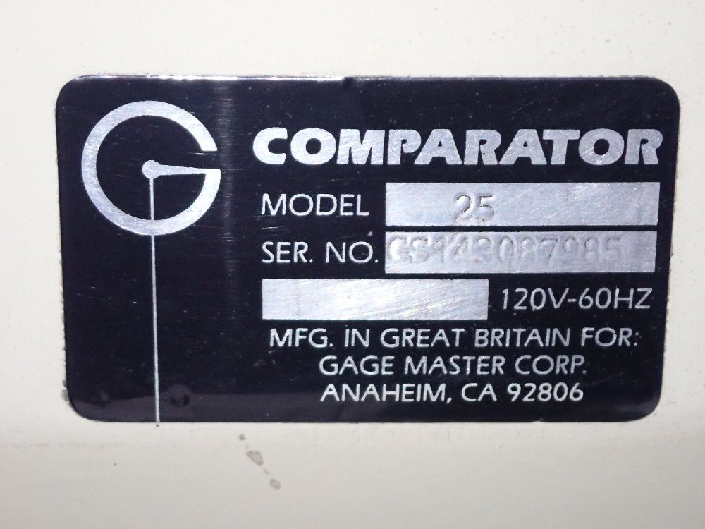 Gage Master 14" Optical Comparator - 25
