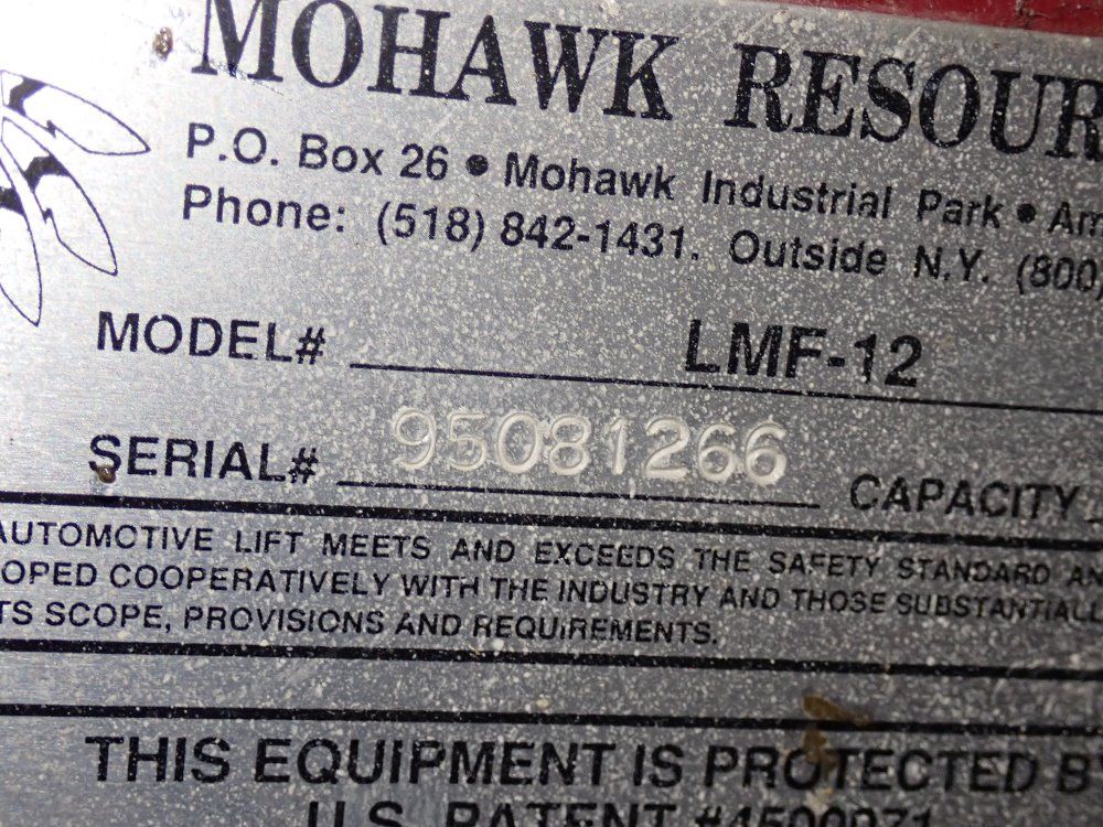 Mohawk 12000 Lbs Hydraulic Lift - Lmf-12