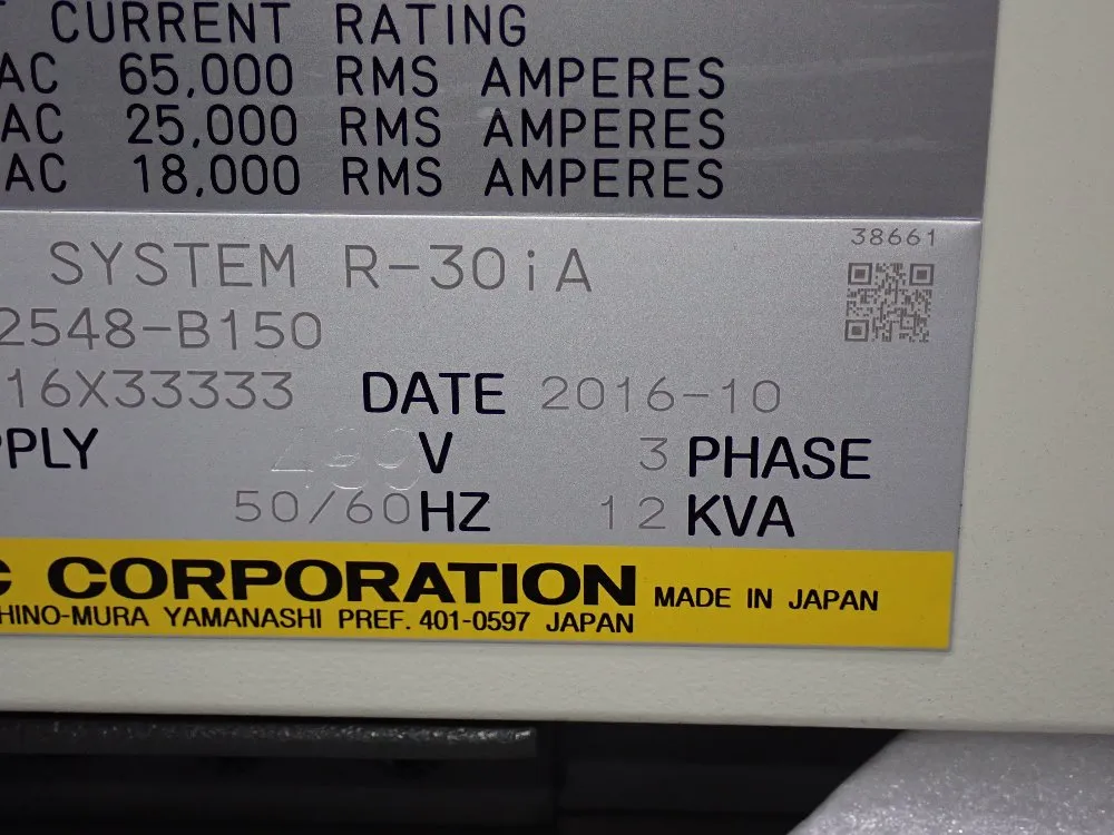 Fanuc 2016 Fanuc M3ia 6ac Robot