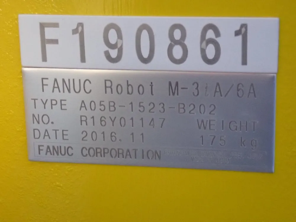 Fanuc 2016 Fanuc M3ia 6ac Robot