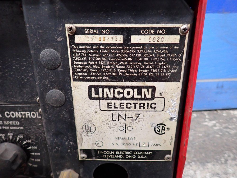 Lincolnl Electric Wire Feeder Control