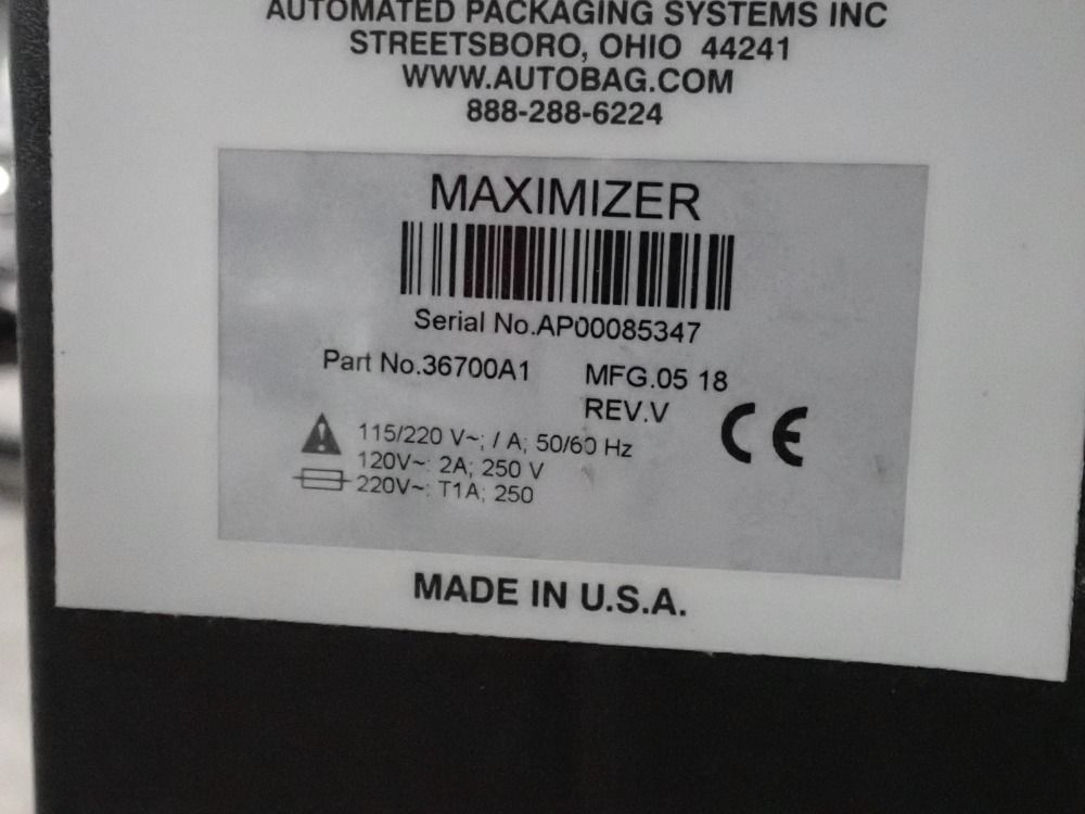 Used Autobag Packaging Systems 2018 Autobag 36700a1 Maximizer HGR...