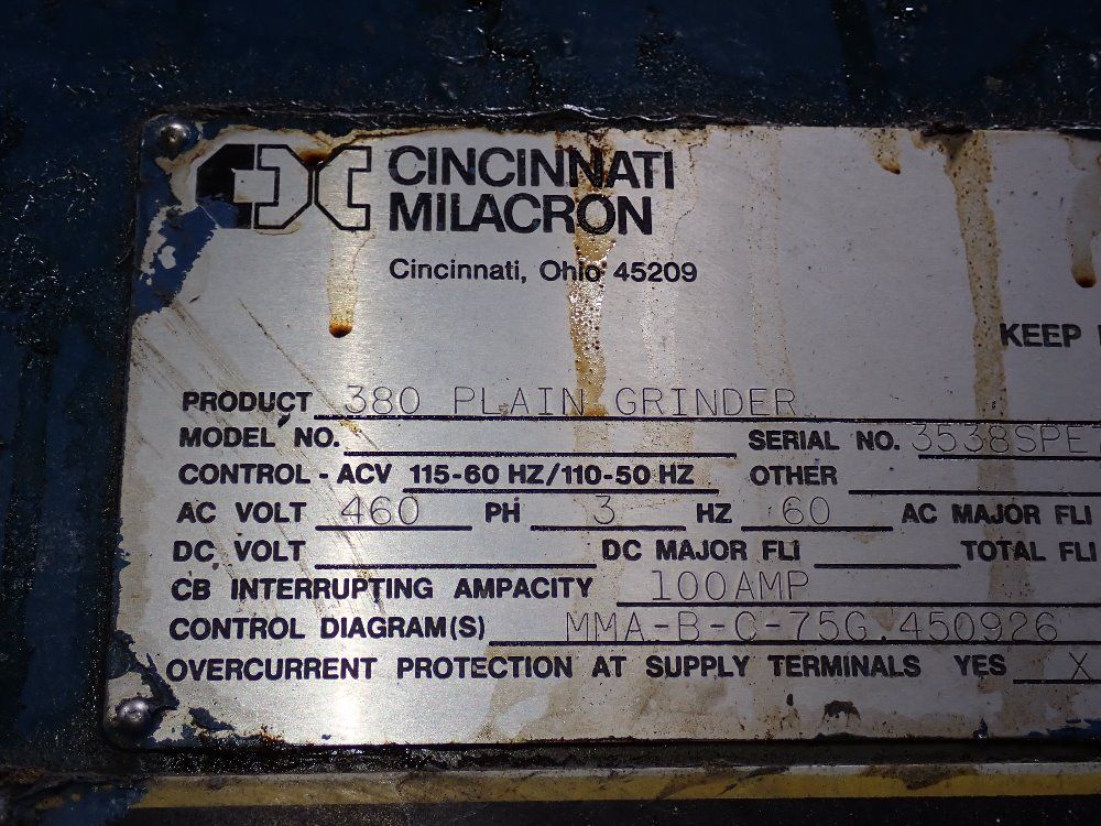 Cincinnati Cincinnati Cylindrical Grinder