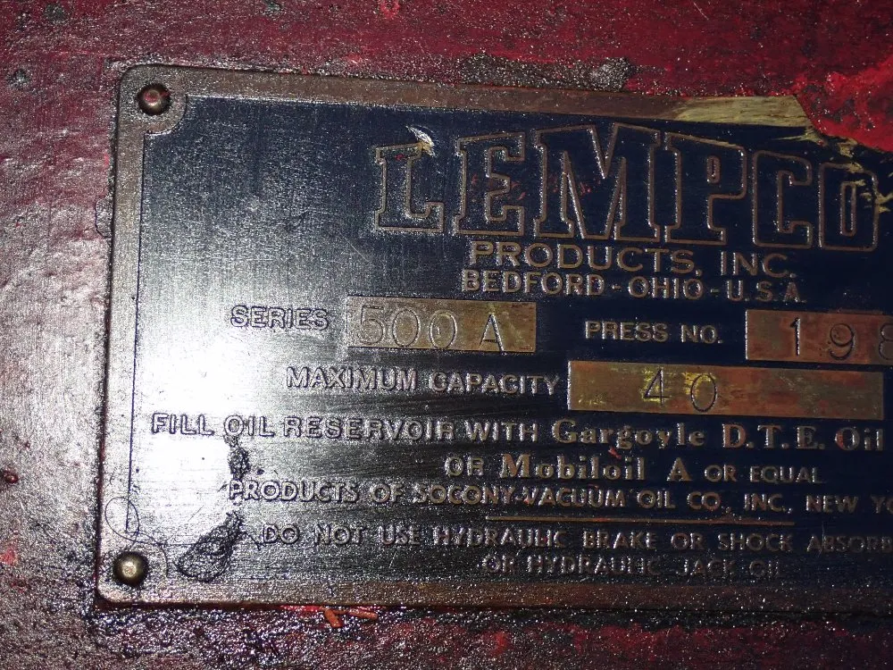 Lempco Hframe Press
