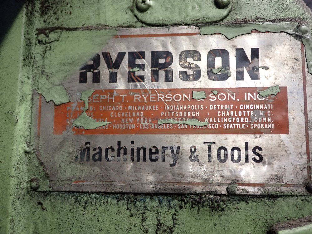 Continental Machine / Ryerson Tube Cut Off