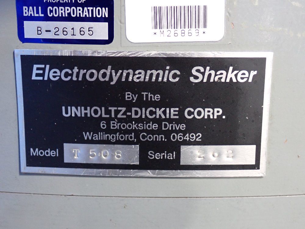 Unholtzdickie Unholtzdickie T 508 Electrodynamic Shaker