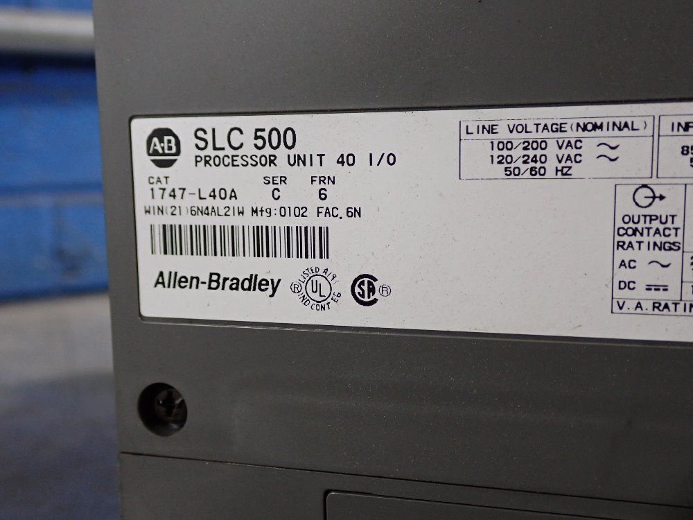 Allen Bradley Programmable Controller/plc - 1747-l40