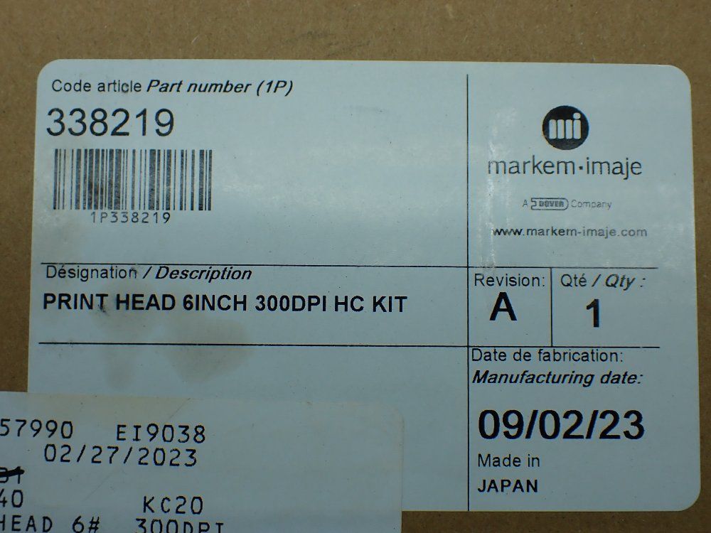 Markem-imaje 6inch 300dpi Print Head - 338219