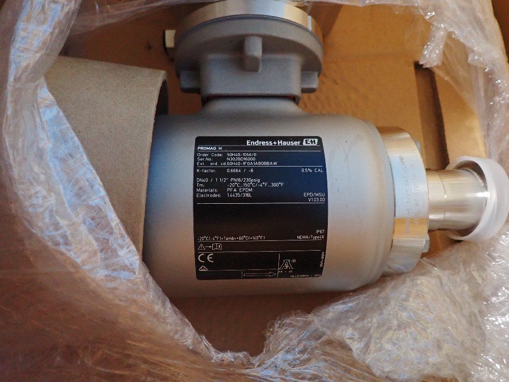 Endress + Hauser Promag 50h Flowmeter - 50h40-1f0a1ab0bbaw