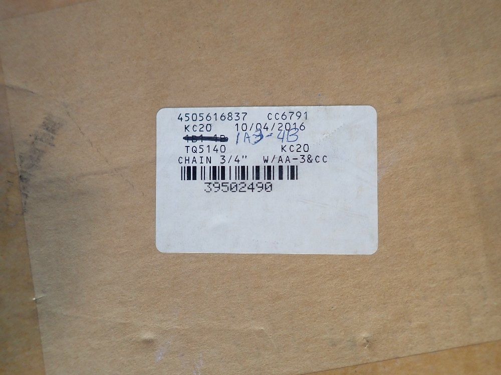 Ryson International Tabletop Chain - 3/4 W/aa3+cc