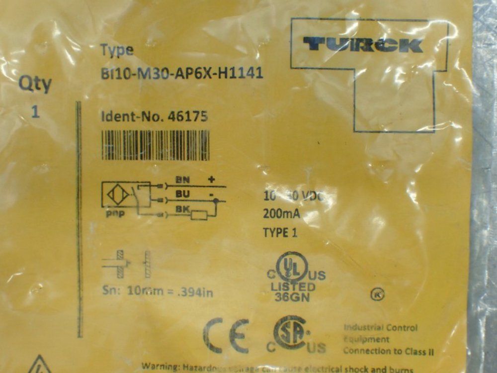 Turck Proximity Sensor - Bi10-m30-ap6x-h1141