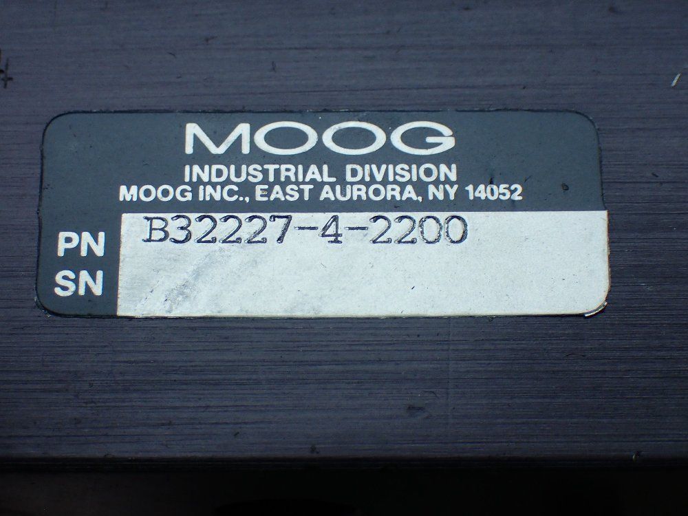 Moog Hydraulic Valve Plate - B32227-4-2200