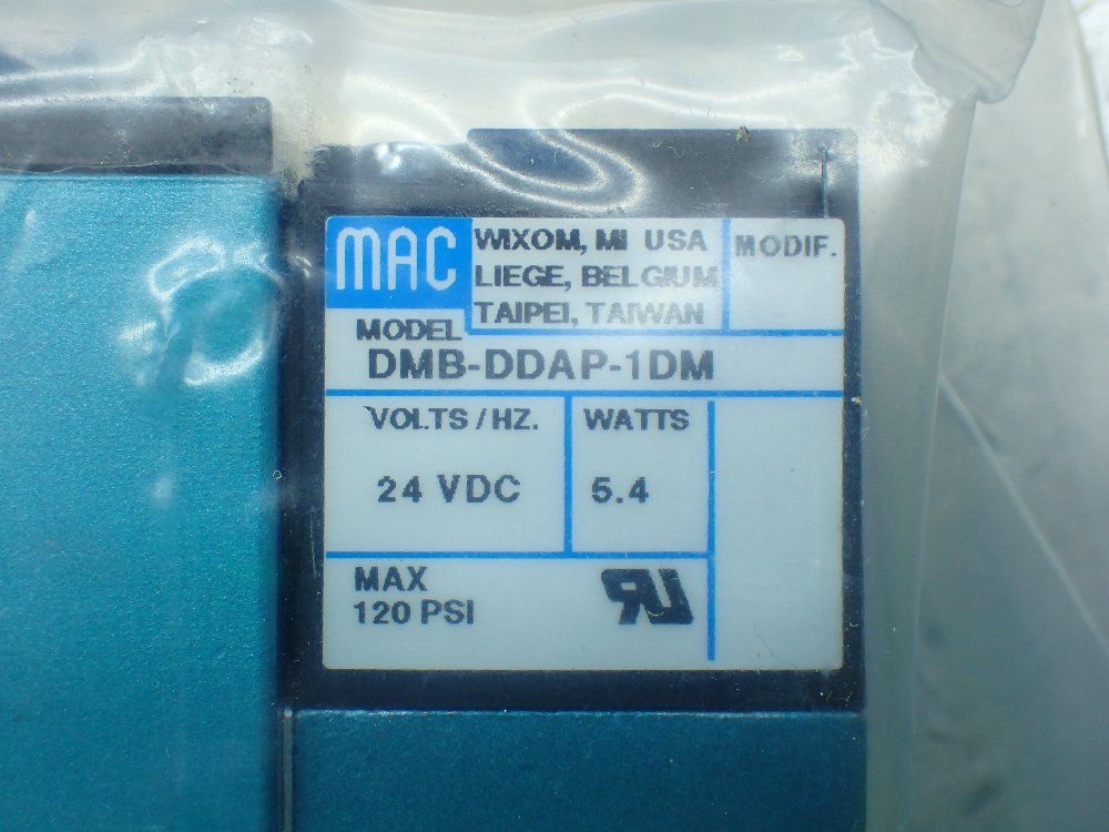 Mac Valves Pneumatic Solenoid Valve. - 928-aab-000-dm-ddap-1dm