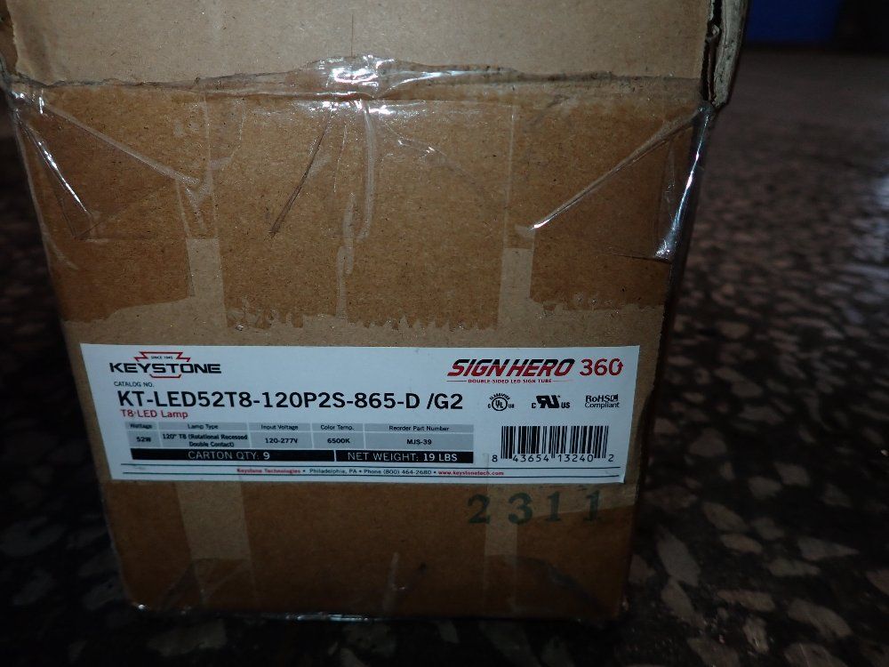 Keystone Rotational Recessed Double Contact Led Lamp