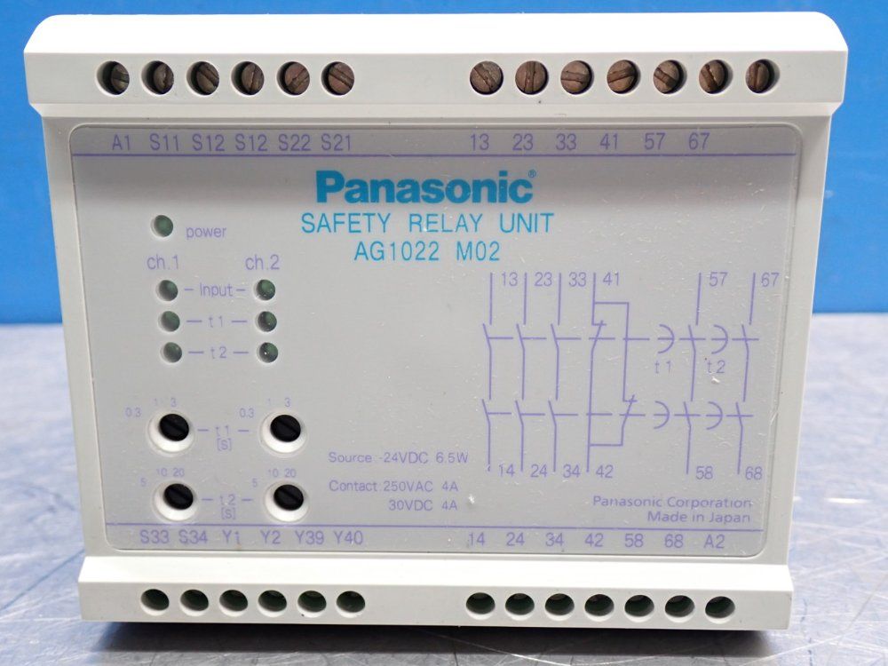 Panasonic Safety Relay Unit - Ag1022m02