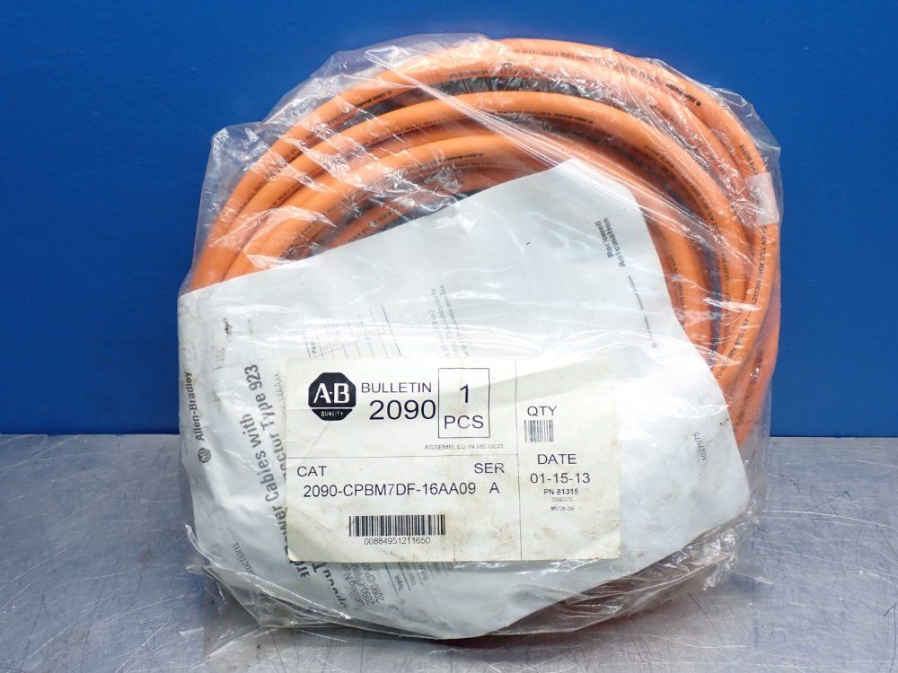 Allen Bradley 9 M Cable Length 2090 Kinetix Motion Series Power And Feedback Cable - 2090-cpbm7df-16aa09