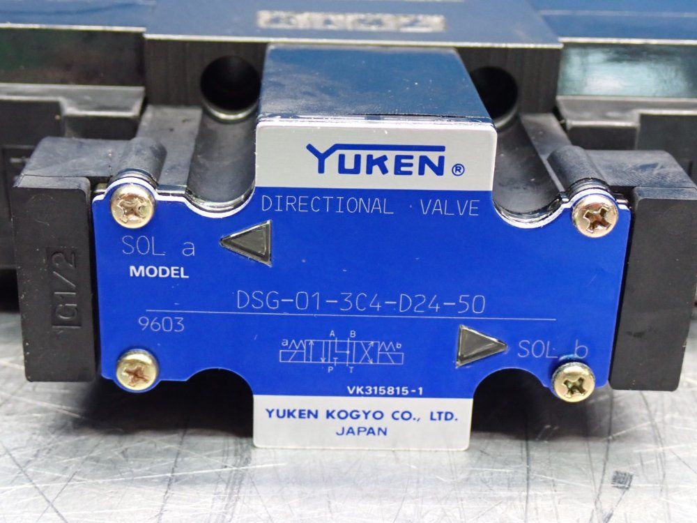 Yuken Kogyo Solenoid Operated Directional Control Valve - Dsg-01-3c4-d24