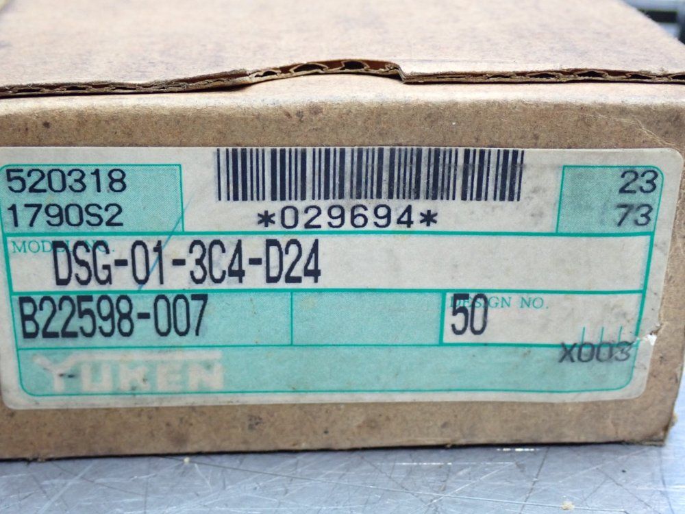 Yuken Kogyo Solenoid Operated Directional Control Valve - Dsg-01-3c4-d24