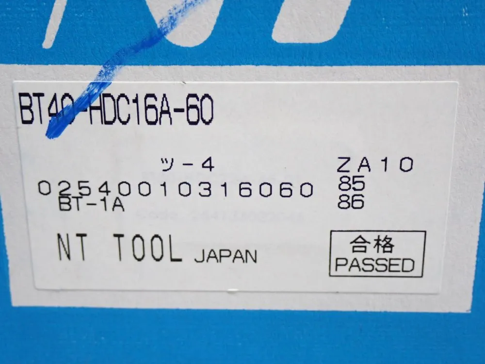 Nt Tool Corp Nt Bt40 Hdc16 Collet Chuck - Bt40-hdc16a-60