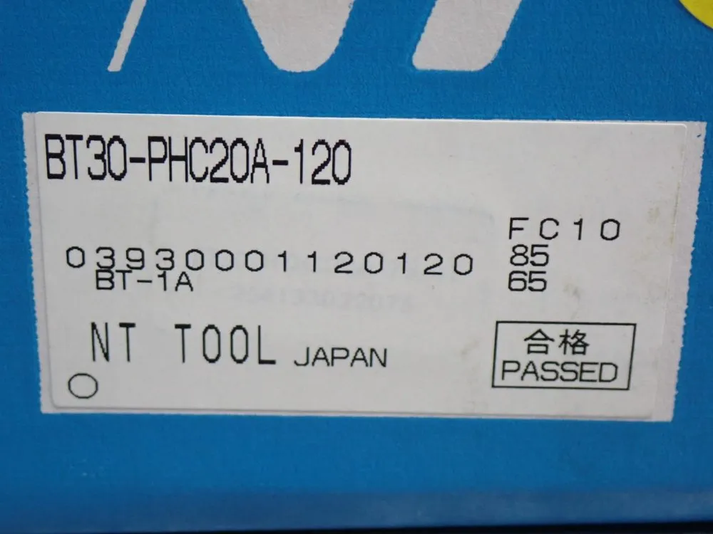 Nt Tool Corp Power Hydro Chuck Unit - Bt30-phc20a-120