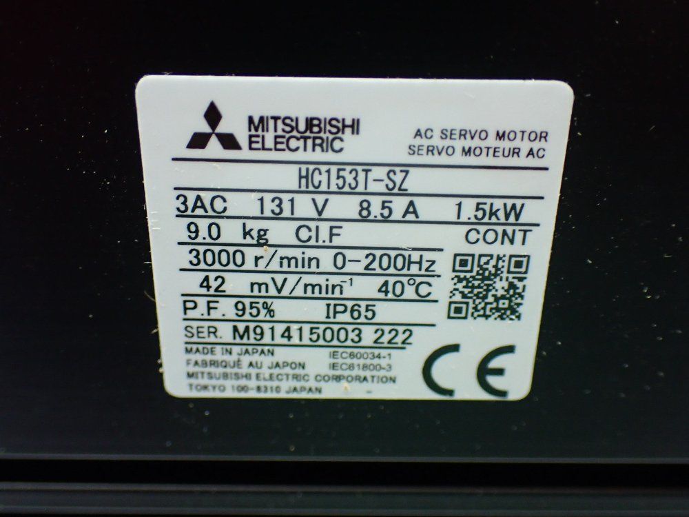 Mitsubishi 3000rpm Ac Servo Motor - Hc153t-sz