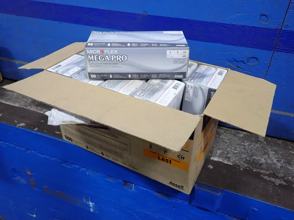 Ansell Size S Powder Free Latex Examination Gloves - L851