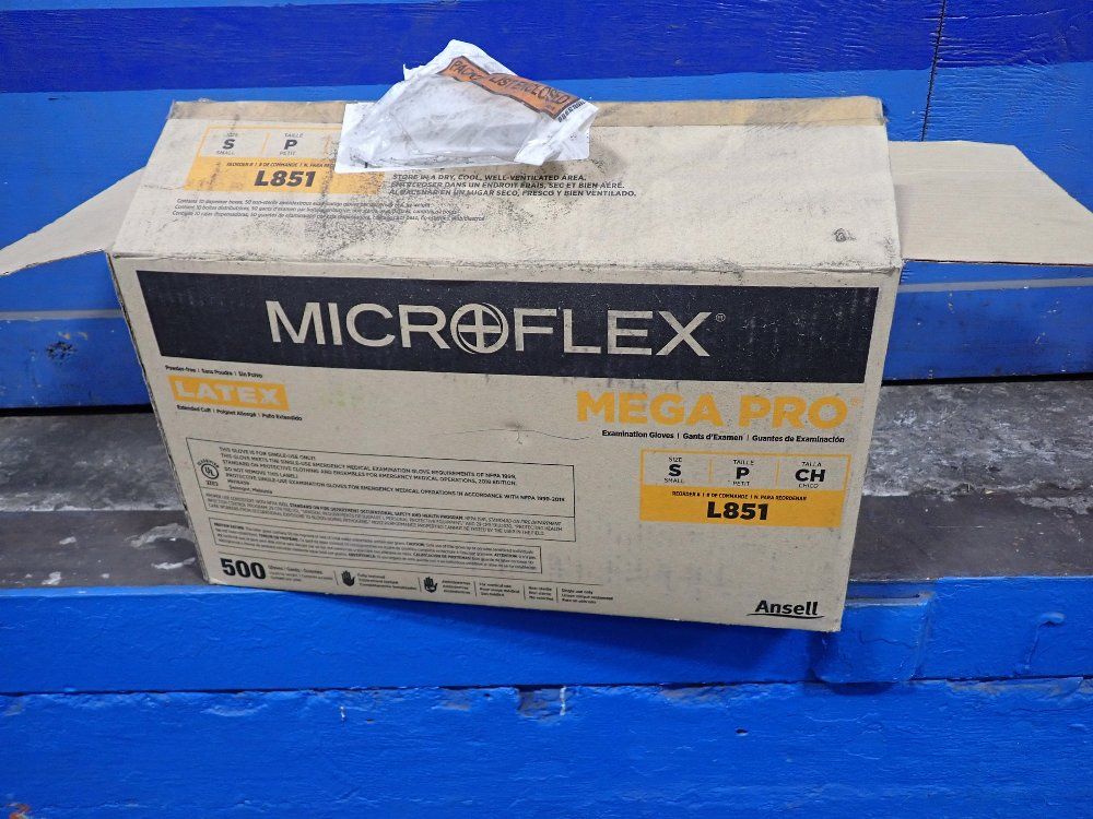 Ansell Size S Powder Free Latex Examination Gloves - L851