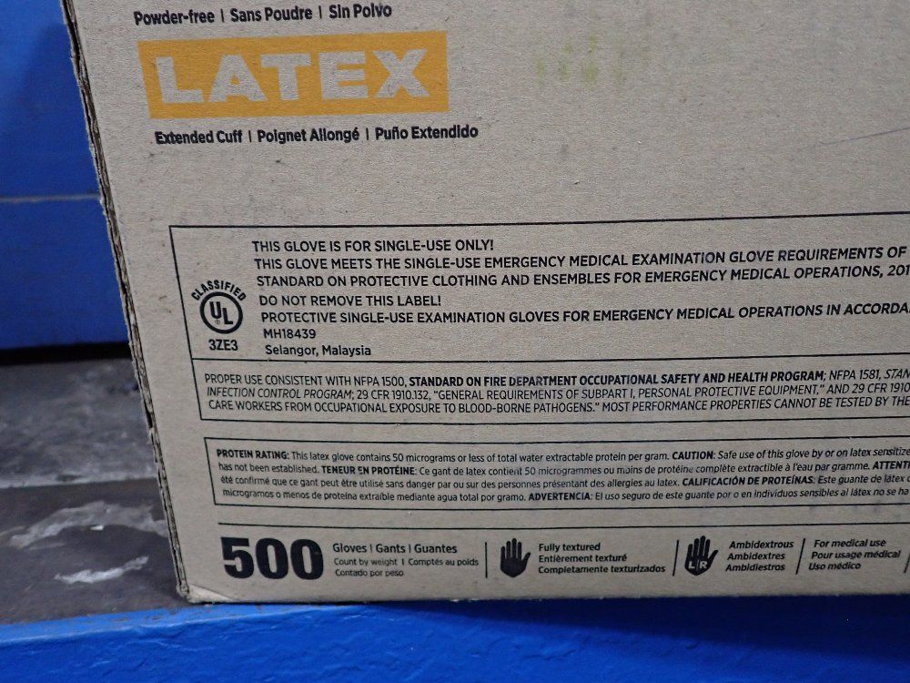 Ansell Size S Powder Free Latex Examination Gloves - L851