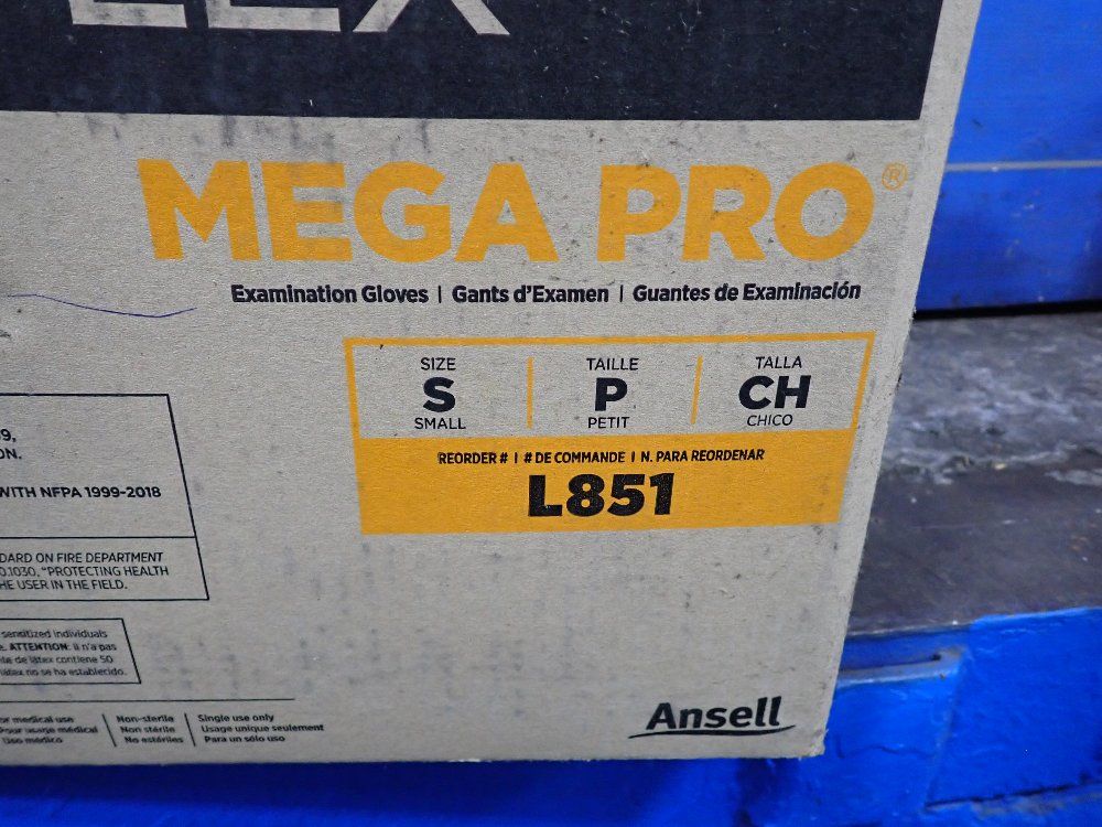 Ansell Size S Powder Free Latex Examination Gloves - L851