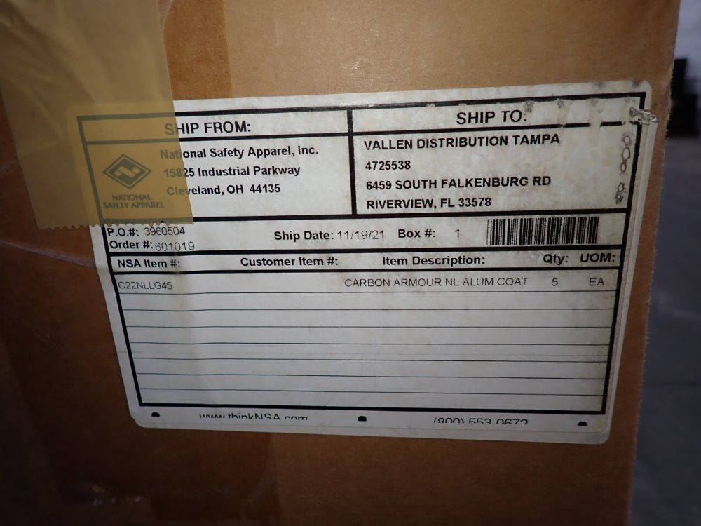 National Safety Apparel Aluminized Coat