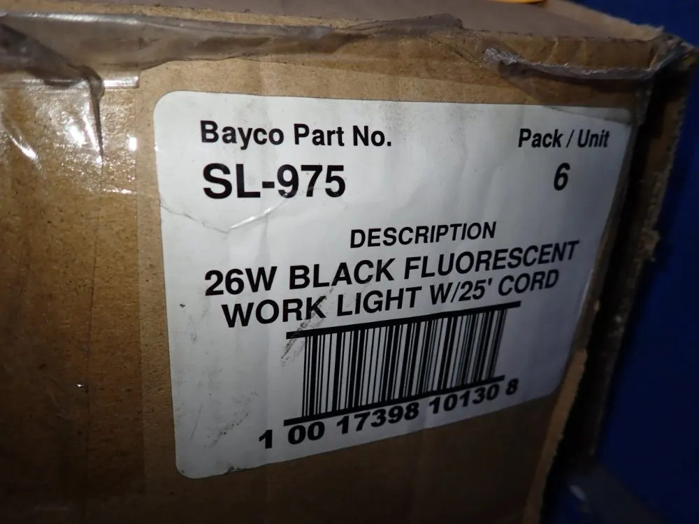 Bayco 26 Watts Fluorescent Work Lights - Sl-975
