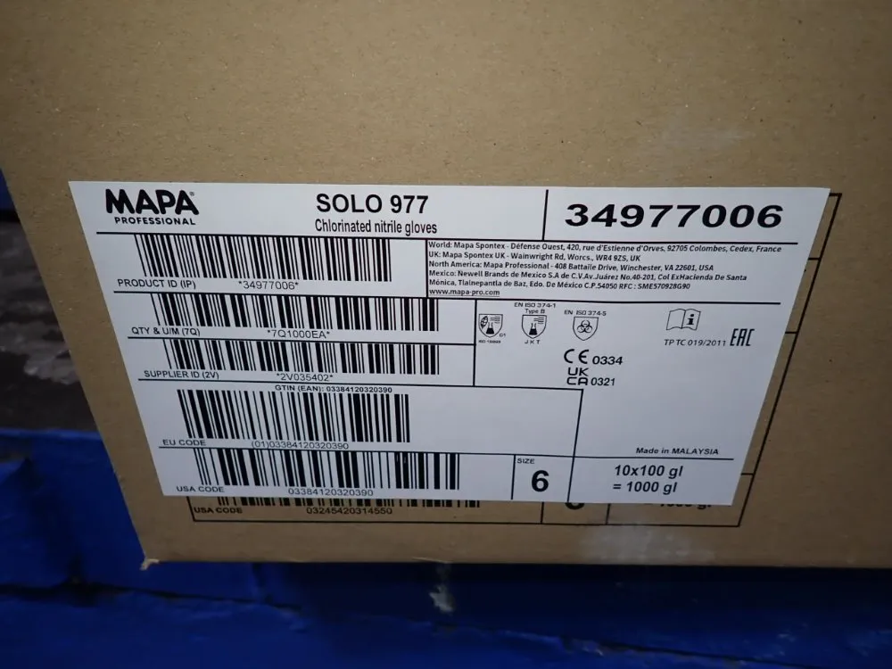 Mapa Professional Small Disposable Gloves - Solo 977