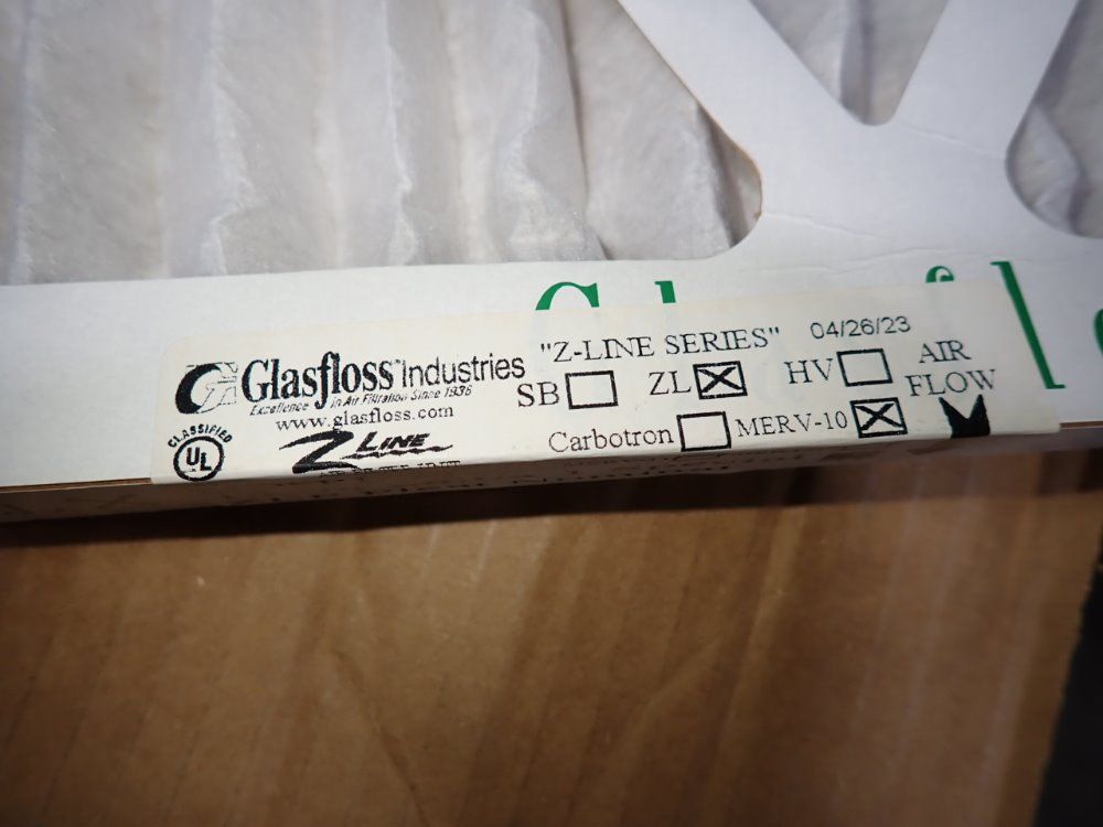 Glasfloss Industries 14"x28"x1" Filters - Zlpsp14281