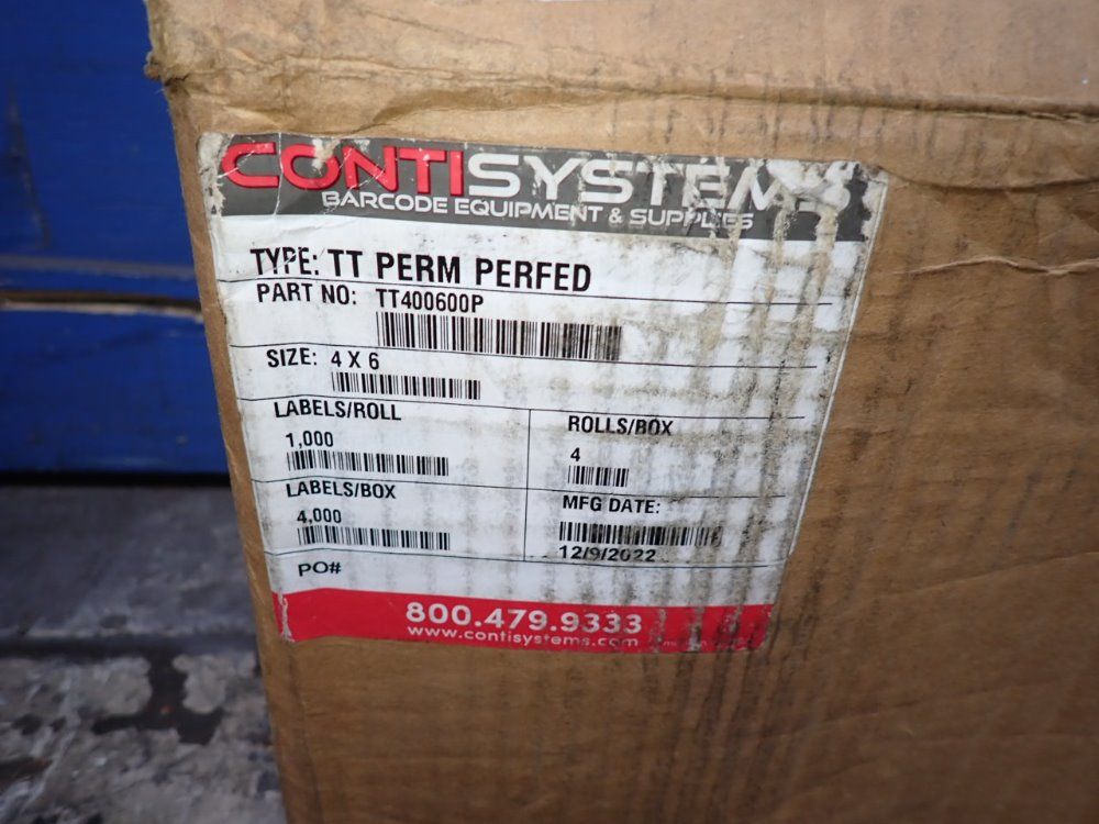 Contisystems 4"x6" Labels - Tt400600p