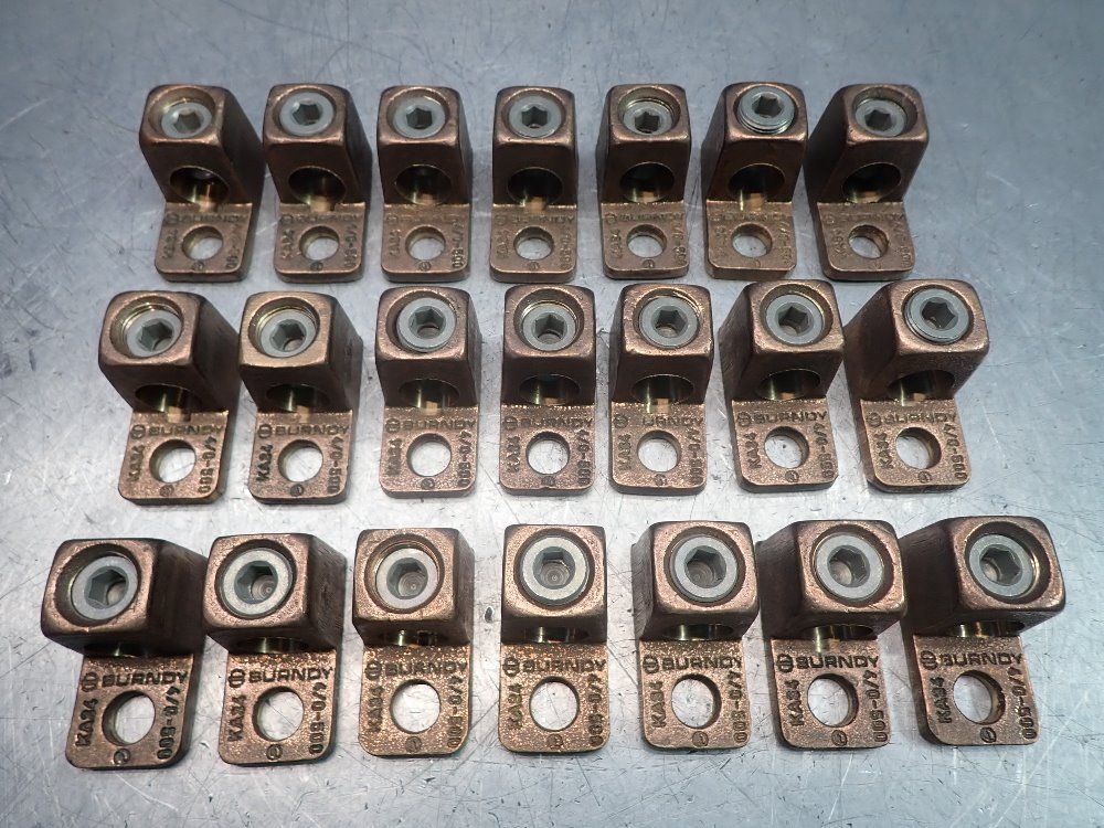 Burndy 21 Pc Copper Terminal Lug - Ka34