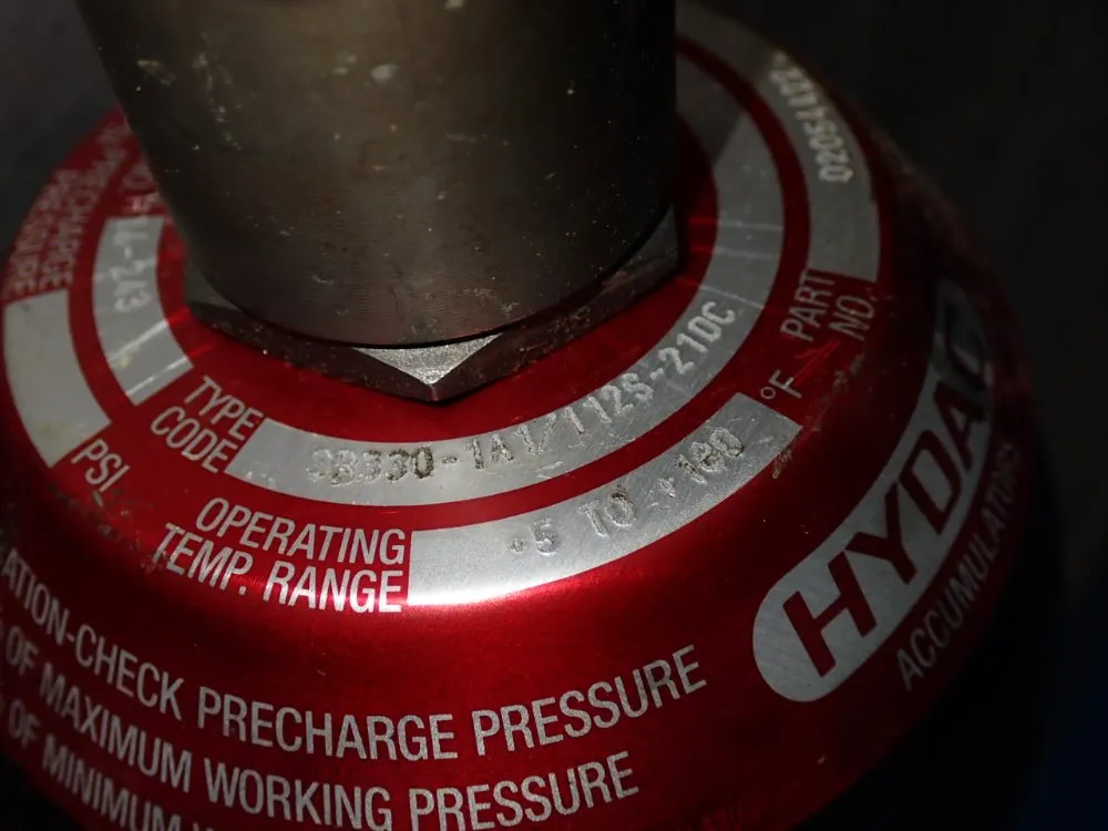 Hydac .25 Gal Accumulator - Sb330-1a1/l12s-2100