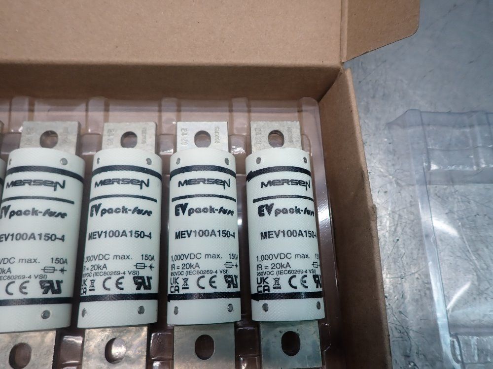 Mersen Ferraz Shawmut 1000 Vdc Max, 8 - 600a Battery Pack Fuses (box Of 5) - Mev100a150-4