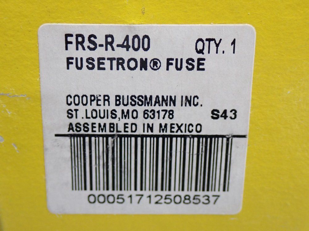 Cooper / Bussman Fuse Size: 11-5/8 In L X 2-11/32 In Dia Frs-r Fuse - Frs-r-400