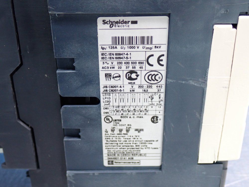 Schneider Electric Contactor Unit - Lc1d80