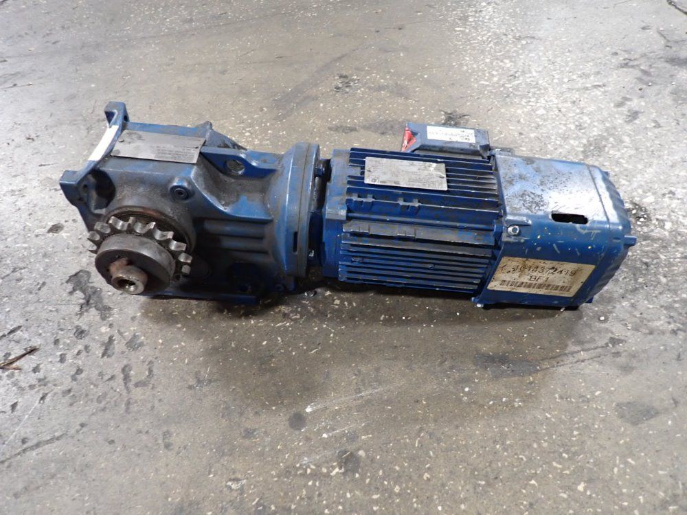 Sew Eurodrive 1 Hp Gear Drive - K47 Drn80m4/be1hr/1v