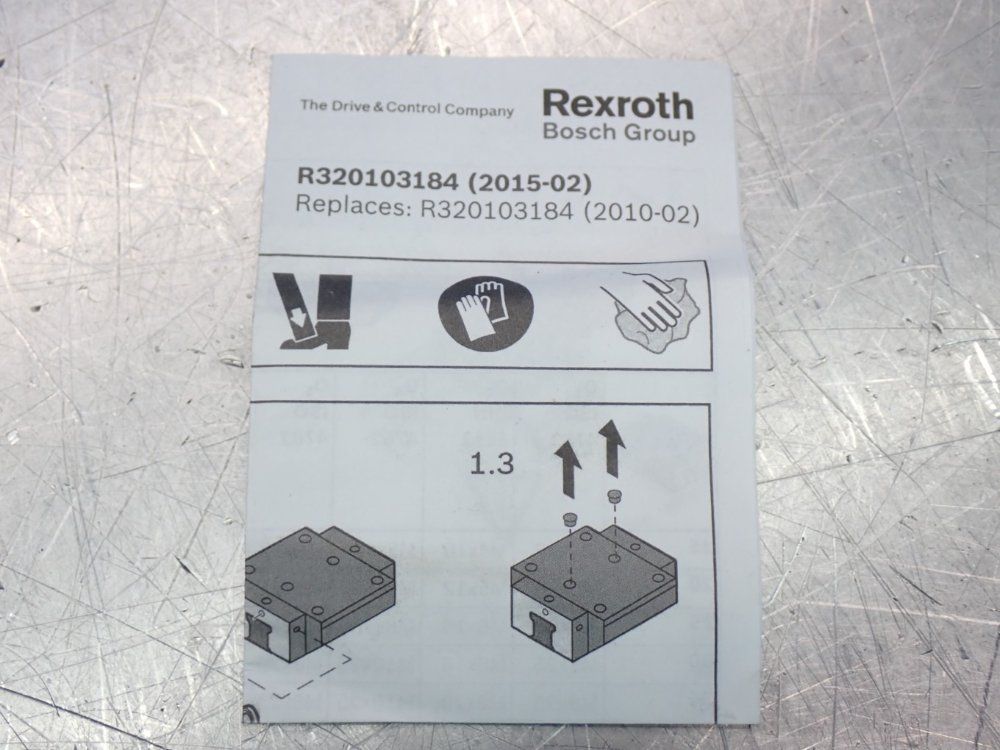 Rexroth Linear Guide Rail Runner Block Unit - R182432116